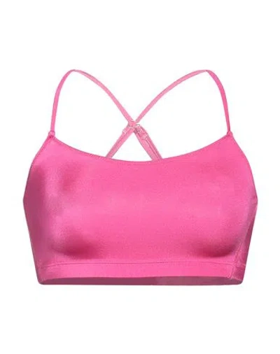 4giveness Woman Top Fuchsia Size L Polyamide, Elastane In Pink