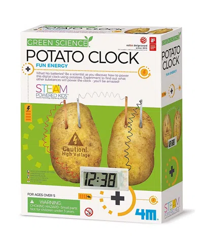 4m Green Science Potato Clock Diy Renewable Energy Kit, Ages 5+ In Multi
