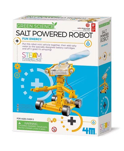 4m Green Science Salt Powered Robot Diy Mini Building Kit, Ages 5+