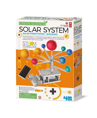 4m Green Science Solar System Diy Rotating Planetarium, Solar & Battery Power, Ages 5+ In Multi