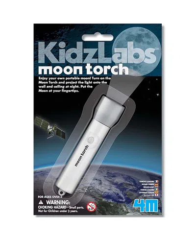 4m Kidzlabs Moon Torch Portable Projecting Toy Flashlight, Ages 5+ In Multi