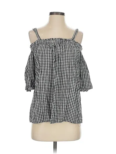 Pre-owned 4our Dreamers 3/4 Sleeve Blouse In Black