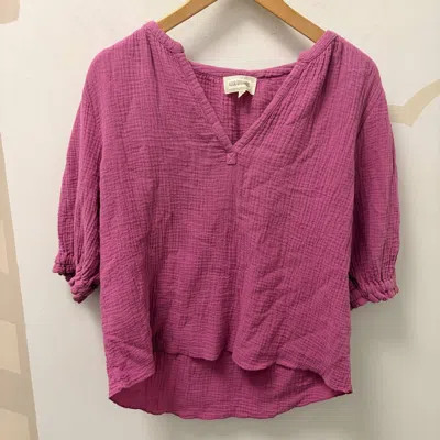 4our Dreamers Women's 3/4 Sleeve Tunic In Orchid In Pink