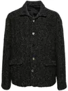 4sdesigns Bouclé Single-breasted Blazer In Schwarz