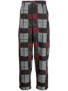 4SDESIGNS CHECK-PRINT CROPPED TROUSERS