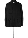 4sdesigns Contrasting Panel-detail Jacket In Schwarz