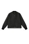 4sdesigns Cropped Liner Jacket Black In Black