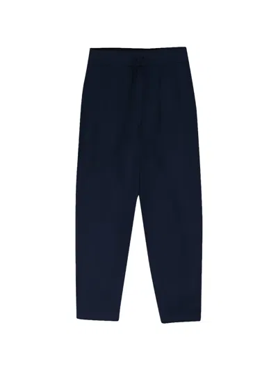 4sdesigns Drawstring-fastening Track Pants In Blue