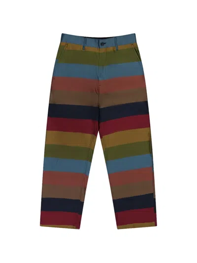 4sdesigns Everyday Striped Trousers In Multi