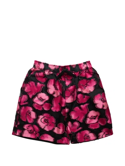 4sdesigns Floral Baggy Shorts In Pink
