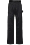 4SDESIGNS FRONT FACE SILK UTILITY PANT