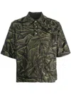 4sdesigns Green Textured Polo In Green