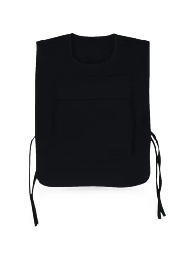 4sdesigns Nos Side-tie Vest In Black