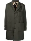 4sdesigns Patch-pockets Single-breasted Coat In 绿色