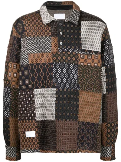4sdesigns Multicolor Rugby Shirt In 38 Brown