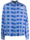 4sdesigns Plaid-check Pattern Shirt In Blue