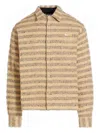 4sdesigns Work Shirt Channel Linked Tweed In Brown