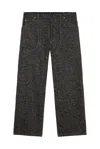 4sdesigns Herringbone Trousers In Gray