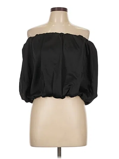 Pre-owned 4si3nna 3/4 Sleeve Blouse In Black