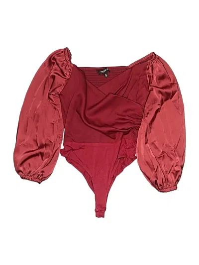 Pre-owned 4si3nna 3/4 Sleeve Blouse In Burgundy