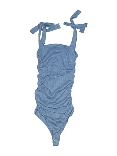 Pre-owned 4si3nna Bodysuit In Blue
