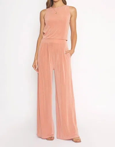 4si3nna Brodie High Waist Wide Leg Pants In Rose Dawn