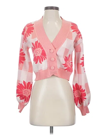 Pre-owned 4si3nna Cardigan Sweater In Pink
