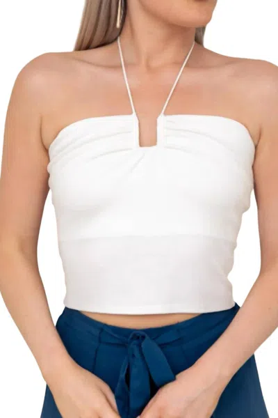 4si3nna Rylie Tank Top In Ivory In White