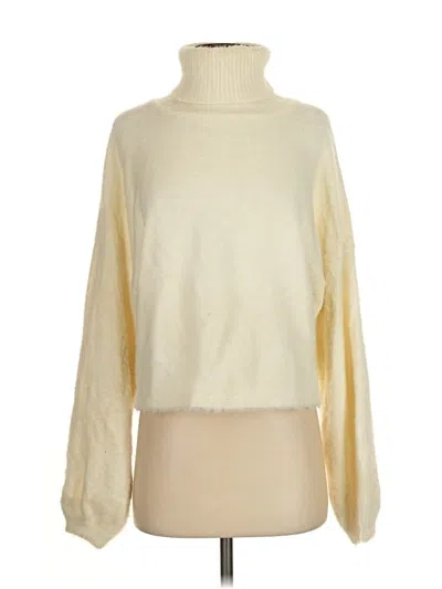 Pre-owned 4si3nna Turtleneck Sweater In White