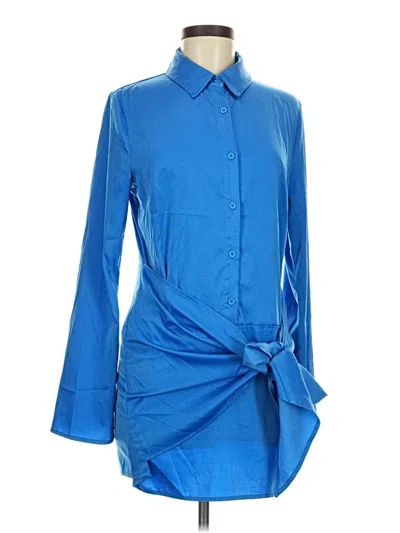 Pre-owned 4th & Reckless 3/4 Sleeve Blouse In Blue