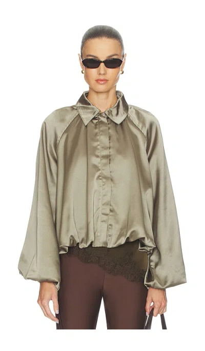 4th & Reckless Abigail Bomber Jacket In Green