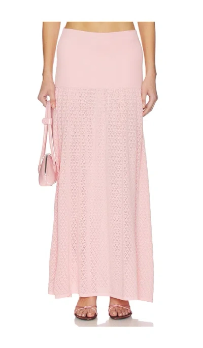 4th & Reckless Avani Knit Skirt In Pink