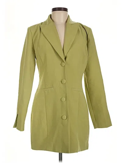 Pre-owned 4th & Reckless Blazer Jacket In Green