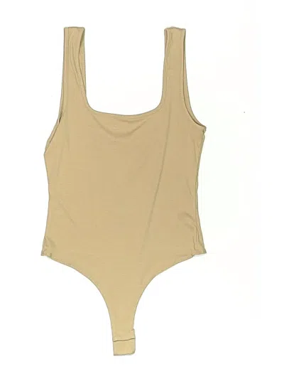 Pre-owned 4th & Reckless Bodysuit In Tan