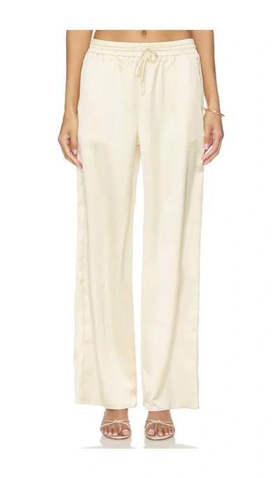 4th & Reckless Bradie Satin Trouser In White