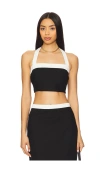 4th & Reckless Brea Crop Top In Black