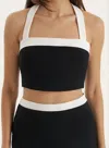4th & Reckless Brea Crop Top In Black In Black