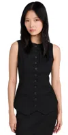 4th & Reckless Briella Waistcoat Black In Black