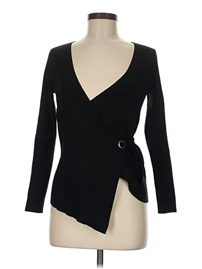 Pre-owned 4th & Reckless Cardigan Sweater In Black