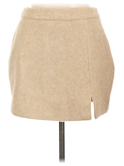 Pre-owned 4th & Reckless Casual Skirt In Tan