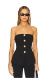 4th & Reckless Clare Bustier Top In Black