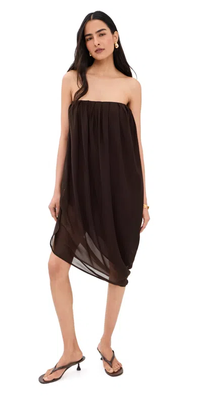 4th & Reckless Derry Dress Brown In Black