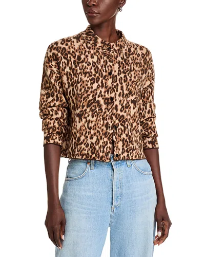 4th & Reckless Drew Cardigan In Leopard Print