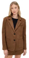 4th & Reckless Ember Blazer Brown In Brown