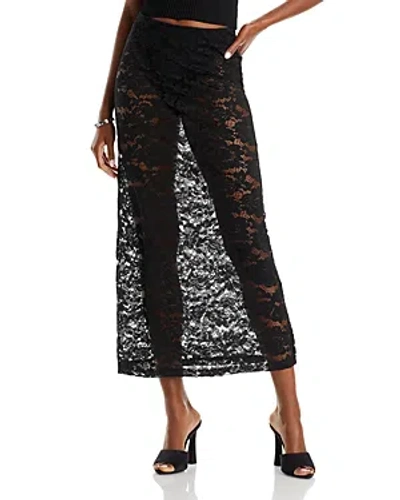 4th & Reckless Emelda Lace Skirt In Black