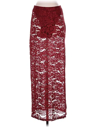 4th & Reckless Formal Skirt In Burgundy