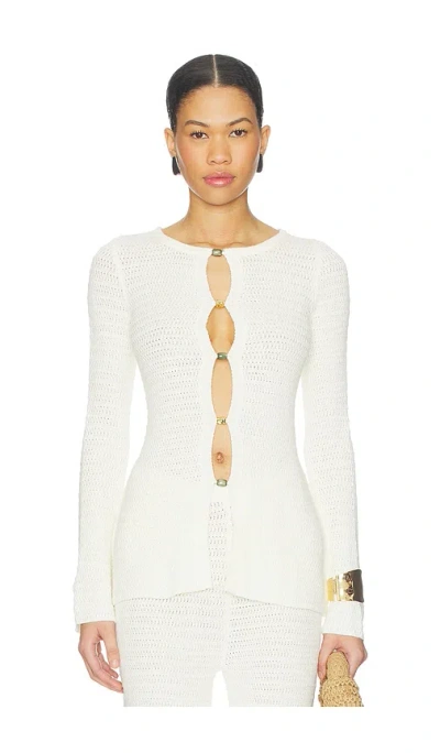 4th & Reckless Geri Knitted Top In Cream
