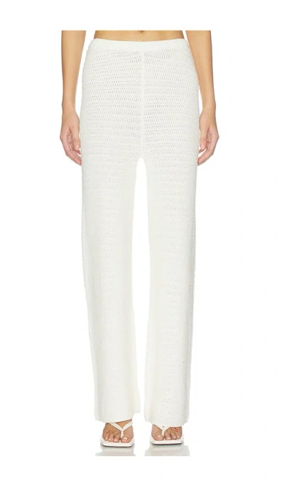 4th & Reckless Geri Knitted Trousers In White