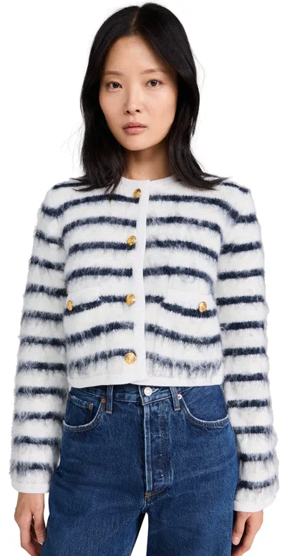 4th & Reckless Janae Cardigan Multi In White Blue