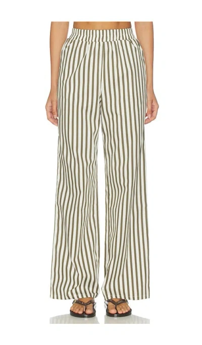 4th & Reckless Jessie Wide Leg Beach Trouser In White